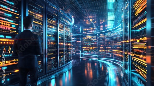 database developer collaborating with IT team to implement data management solutions