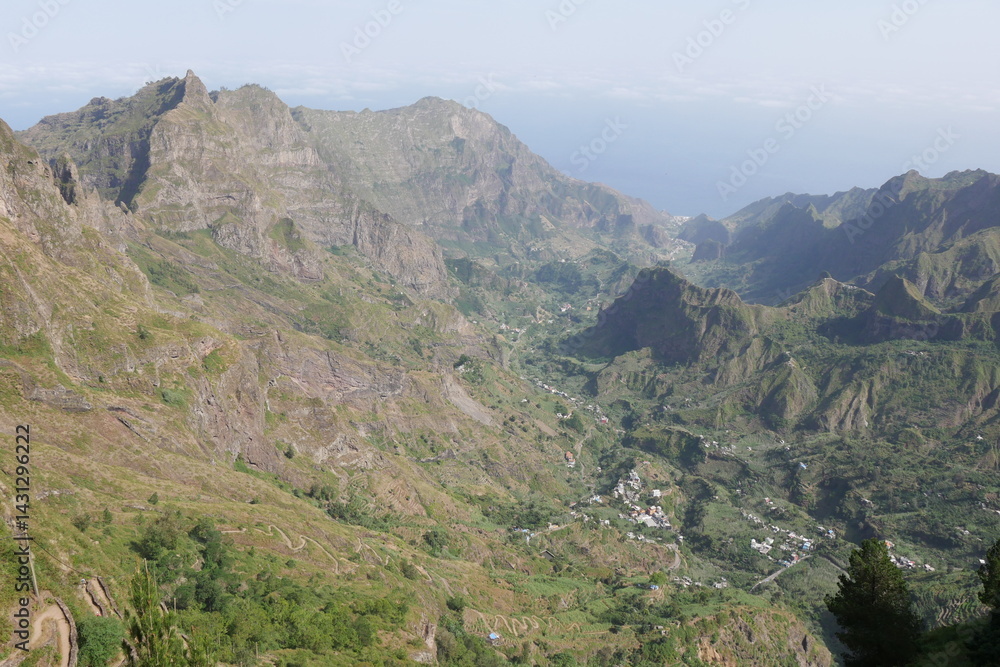 Naklejka premium Berglandschaft Insel Santo Antão Kap Verde
