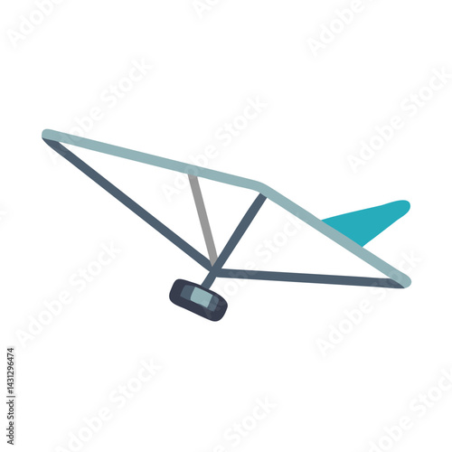 Hang Glider Vector Illustration: Extreme Sport, Adventure, and Aviation Concept
