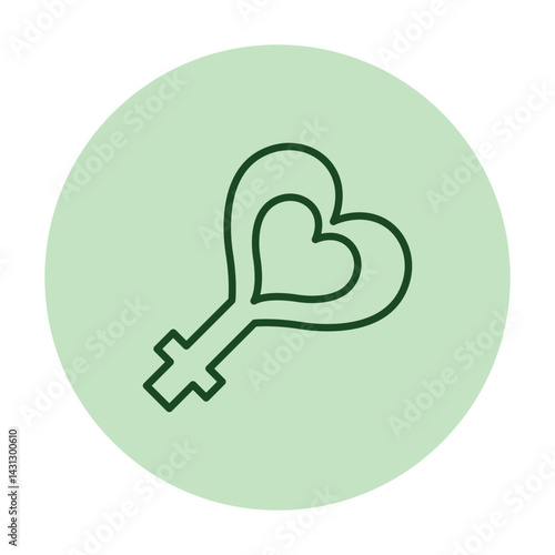 Genders Heart vector, pixel perfect, illustrator file 
