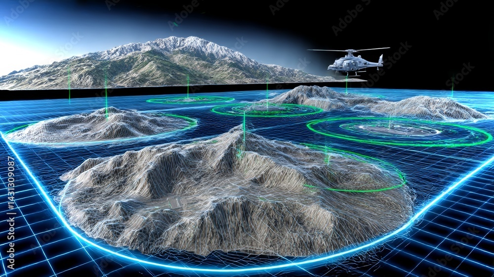 Military forces utilize AI holograms for real-time terrain mapping in strategic operations