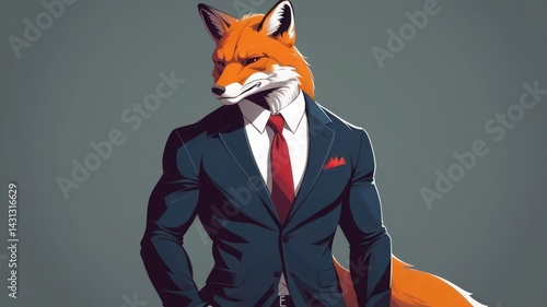 red vox man wearing a suit