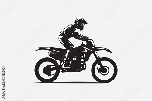 dirt bike motorcycle illustration vector