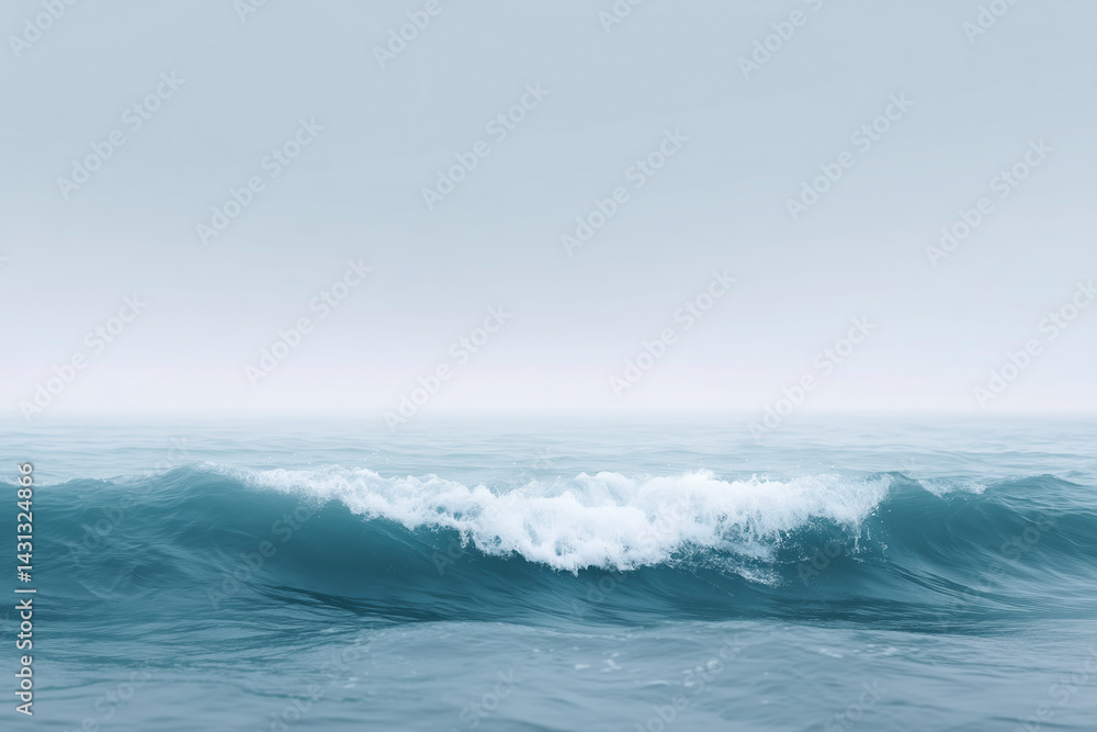Gentle ocean waves rolling on a calm sea under a soft gray sky with serene atmosphere and tranquil water surface reflecting peaceful nature concept Gentle ocean waves rolling on a calm sea under a soft gray sky with serene atmosphere and tranquil water surface reflecting peaceful nature concept