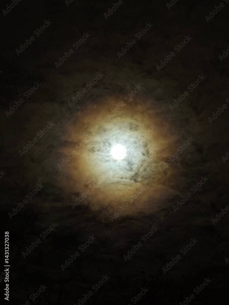 the glow of the full moon