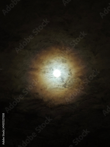 Obraz na płótnie the glow of the full moon w salonie