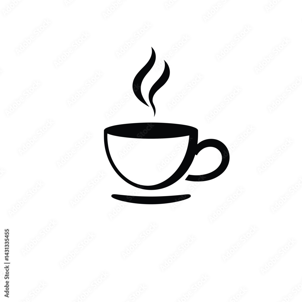 Coffee cup vector icon illustration design template for cafe shop or restaurant logo and branding design Coffee cup vector icon illustration design template for cafe shop or restaurant logo and branding design