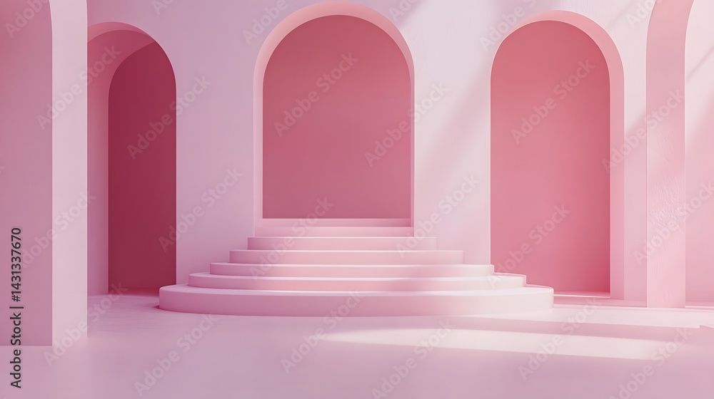 A light mauve toned minimalist background featuring gentle curves, perfect for sophisticated product displays and modern designs. A light mauve toned minimalist background featuring gentle curves, perfect for sophisticated product displays and modern designs.