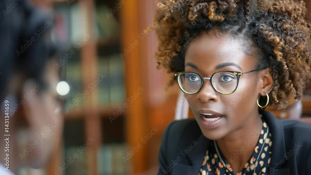 Lawyer consulting with a client in an office setting during a professional meeting Lawyer consulting with a client in an office setting during a professional meeting