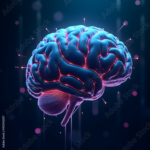3d rendered illustration of a brain