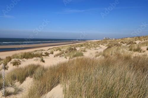Ostend beach located in the province of West Flanders in the Flemish Region of Belgium