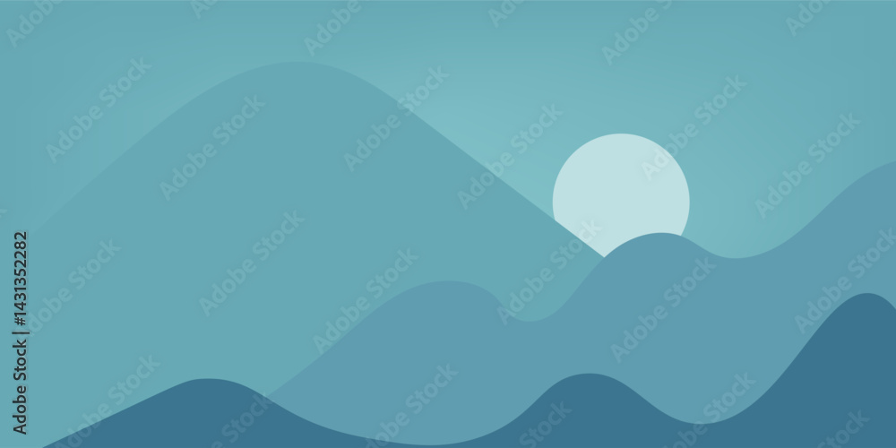 Landscape design vector, Flat nature design, Landscape flat design Landscape design vector, Flat nature design, Landscape flat design