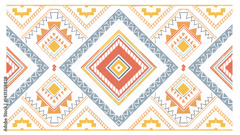 Geometric tribal pattern vector Geometric tribal pattern vector