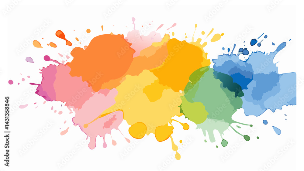 Fototapeta premium Watercolor splatter vector texture