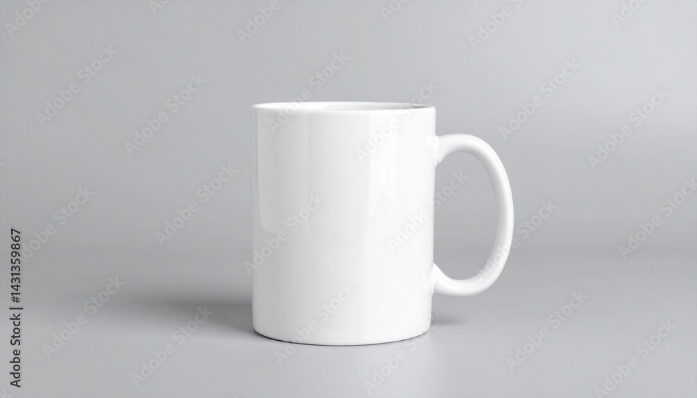 Obraz premium a cup on grey background, mock up. Custom AI Model