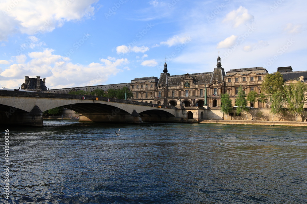 View on the quays of the seine in Paris View on the quays of the seine in Paris