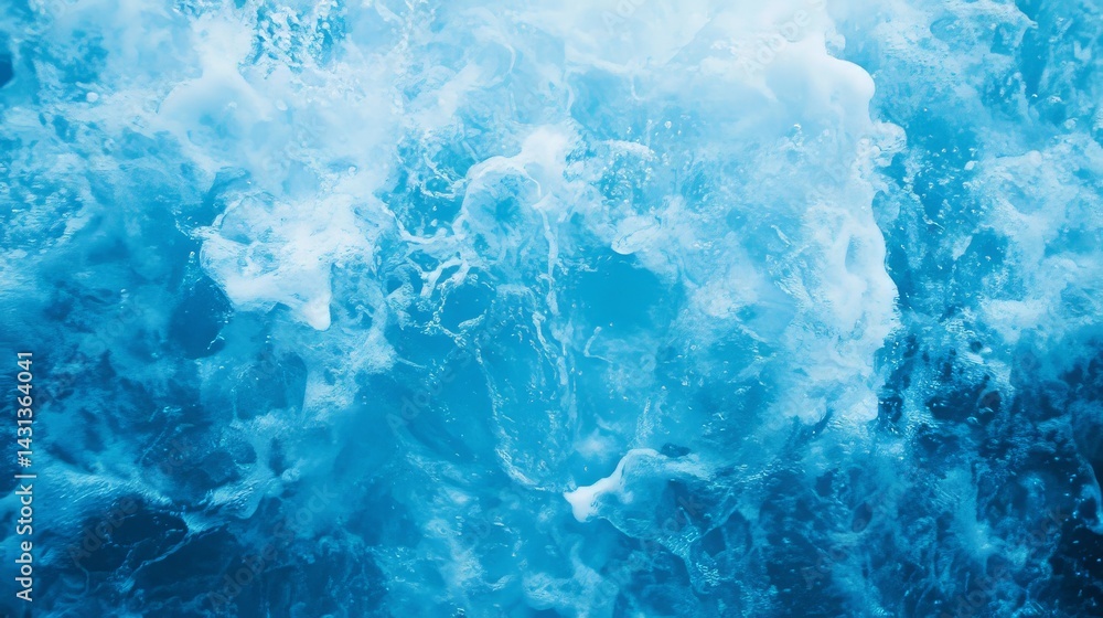 Obraz premium Light blue abstract background with gentle waves and subtle glow