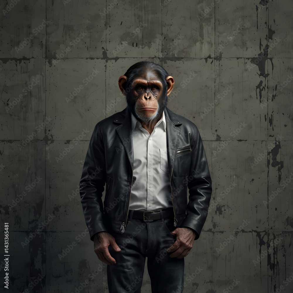 Obraz premium monkey in a jacket