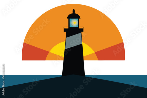 a-lighthouse-casting-its-first-beam-of-light