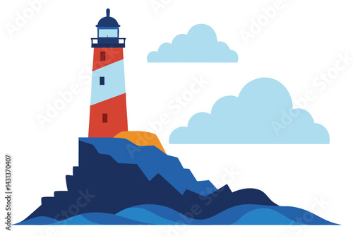 a-lighthouse-standing-tall-on-a-rocky-promontory-- 
