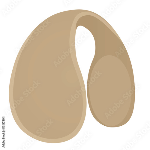 Brown ears muffs. vector illustration