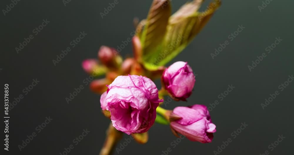 timelapse of sakura flower timelapse of sakura flower