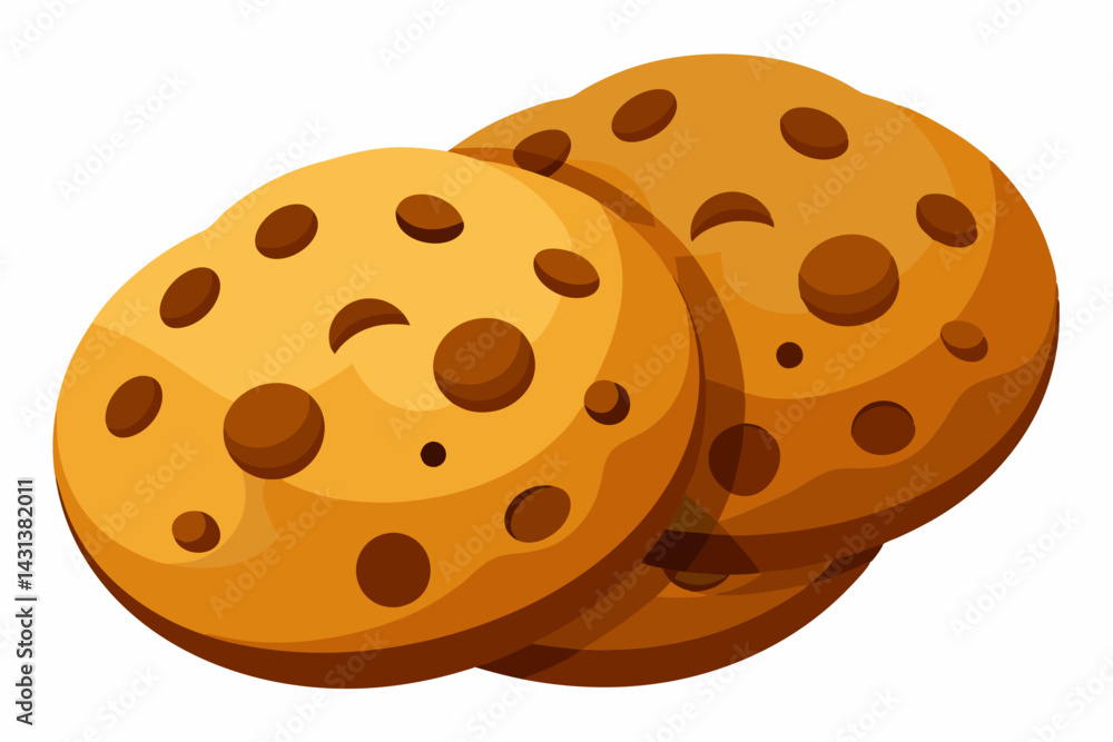 Fototapeta premium cookies vector illustration white background