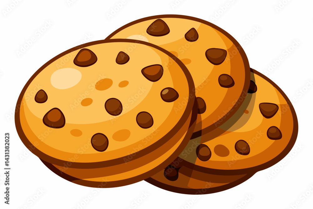 Fototapeta premium cookies vector illustration white background