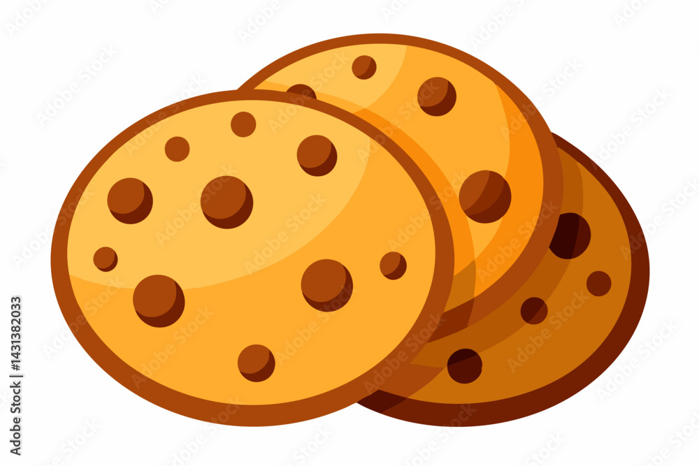 Fototapeta premium cookies vector illustration white background