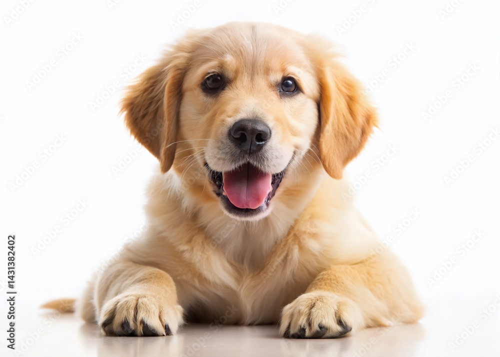 Adorable Golden Retriever Puppy, Playful Dog, Happy Canine, Pet Portrait, Dog Image Adorable Golden Retriever Puppy, Playful Dog, Happy Canine, Pet Portrait, Dog Image