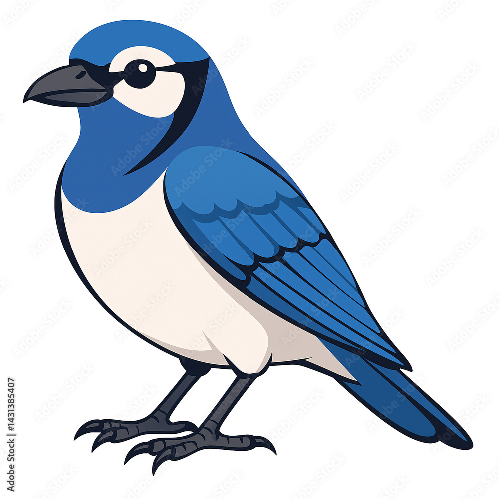 Obraz premium blue bird on a branch