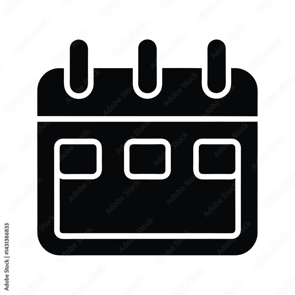 add calendar stencil icon vector illustration add calendar stencil icon vector illustration