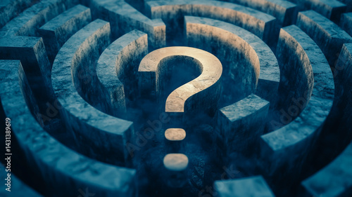 Forgot Password Floating Question Mark, Lost Soul in a Digital Maze, Conceptual Humor.
