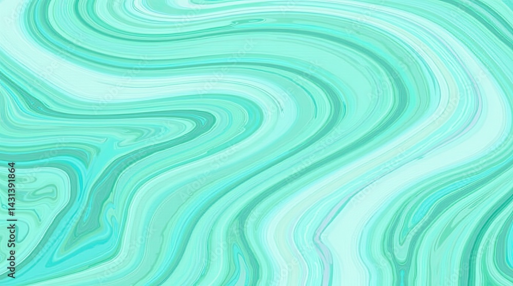 Abstract design featuring swirling turquoise and mint green hues. Abstract design featuring swirling turquoise and mint green hues.