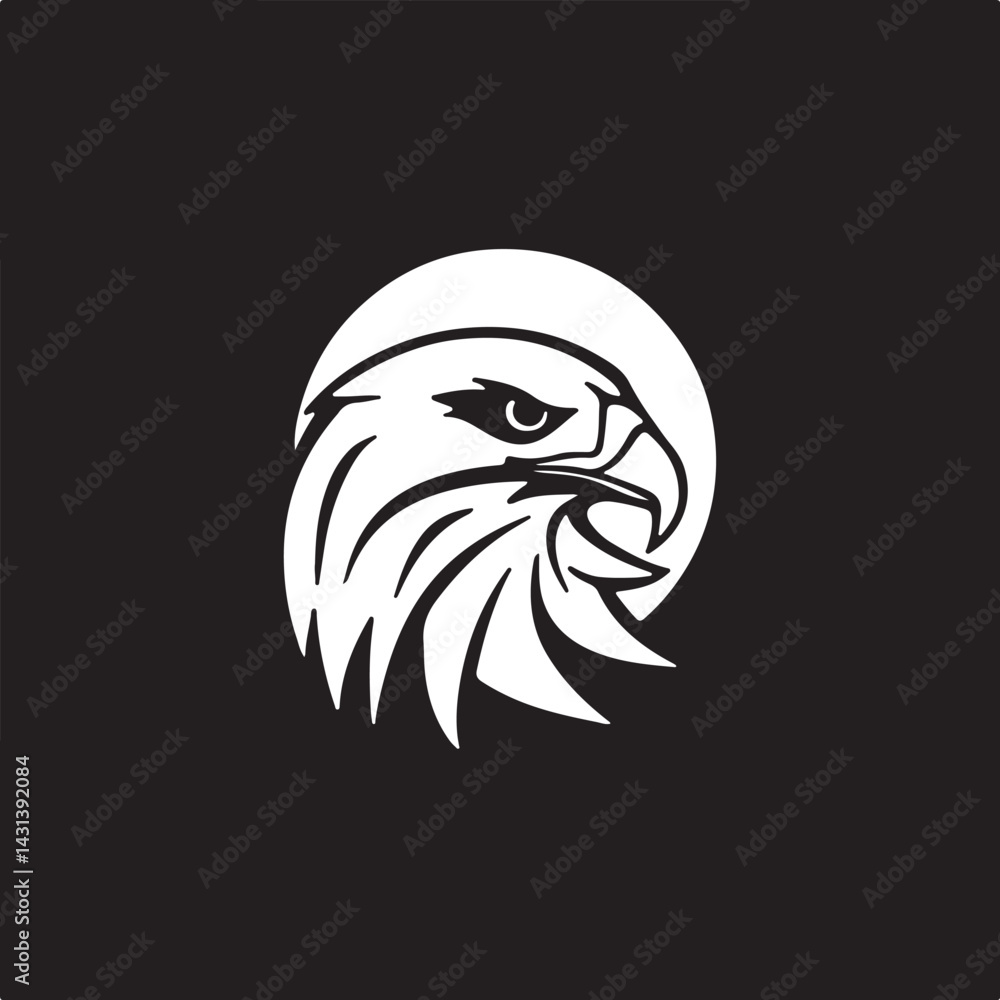 Obraz premium Eagle head simple icon. Vector ICON all icon Viktor..