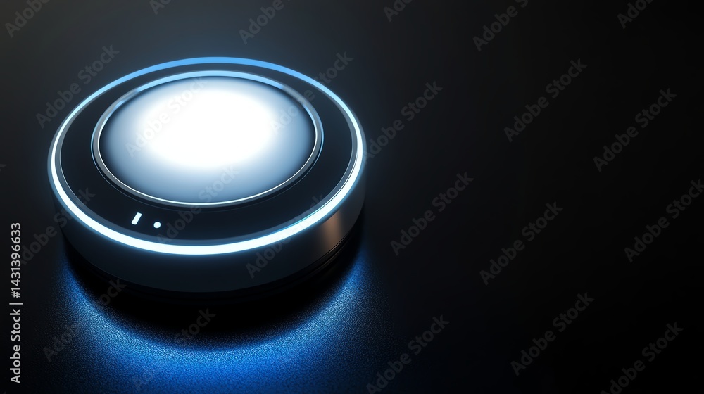 Modern LED touch control device with sleek design. Modern LED touch control device with sleek design.