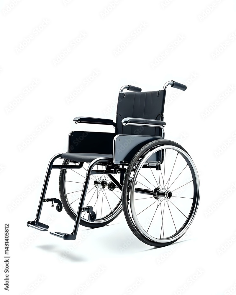 Fototapeta premium wheelchair isolated on white