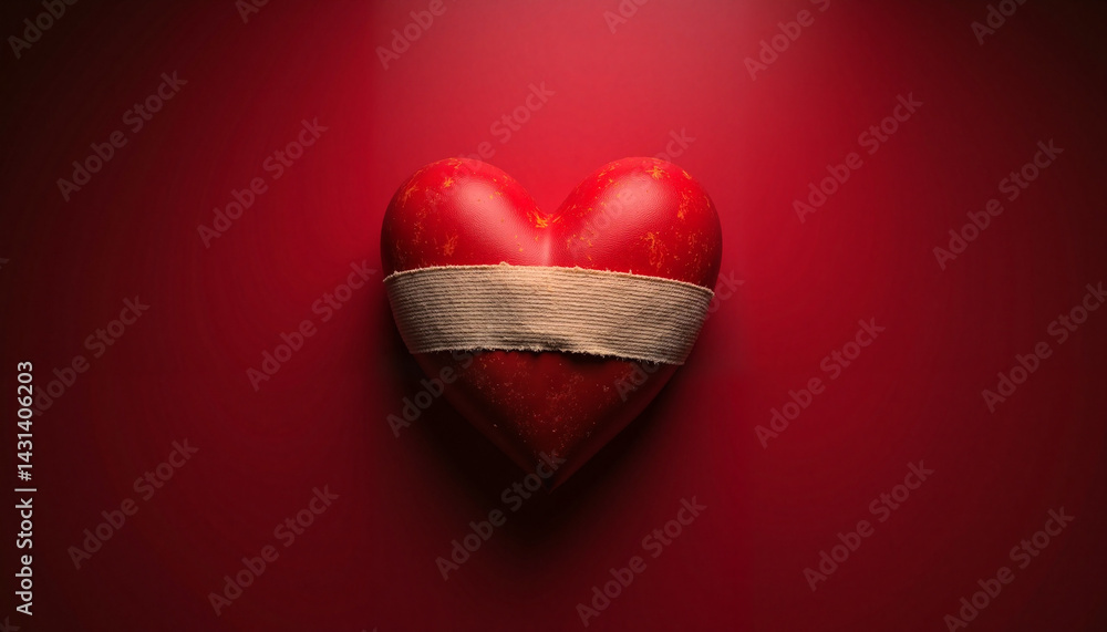 Heart with Bandage, Nurse's Day - Symbol of Healing