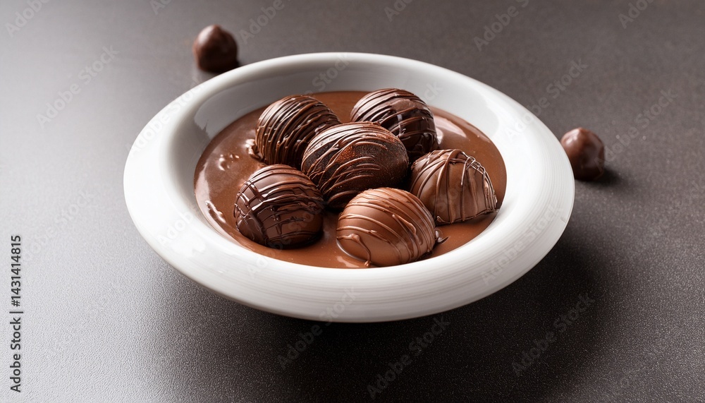 white bowl filled with dessert covered in chocolate white bowl filled with dessert covered in chocolate