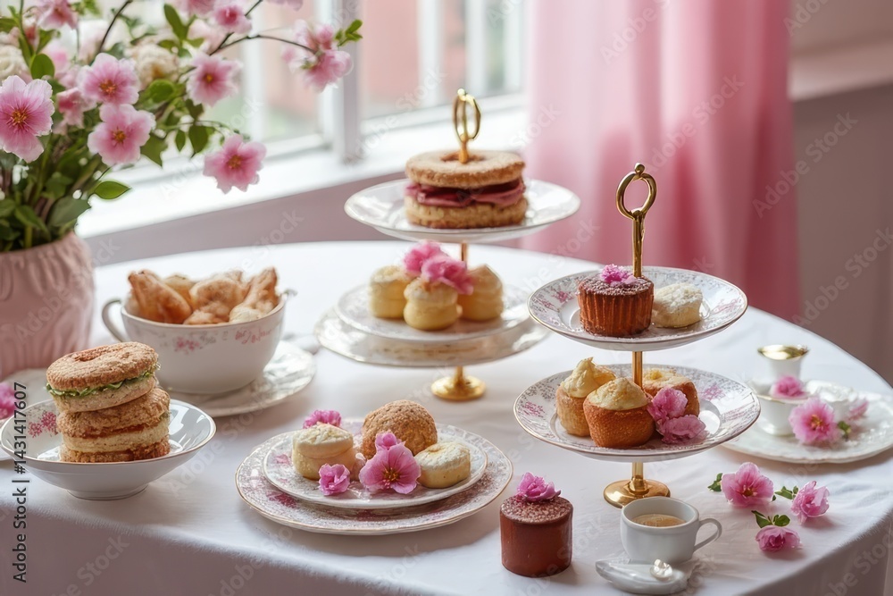 Cherry Blossom High Tea Arrangement Cherry Blossom High Tea Arrangement