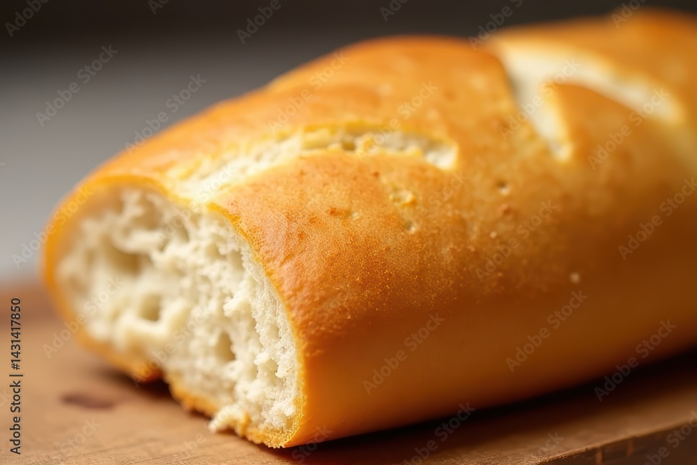 Close-up View of Classic Sub Sandwich Bread Close-up View of Classic Sub Sandwich Bread