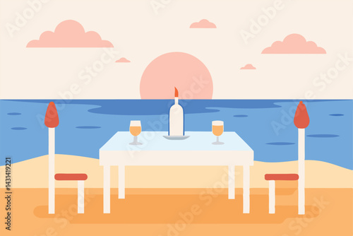 a-romantic-dinner-setup-on-the-beach-at-sunset--wi 