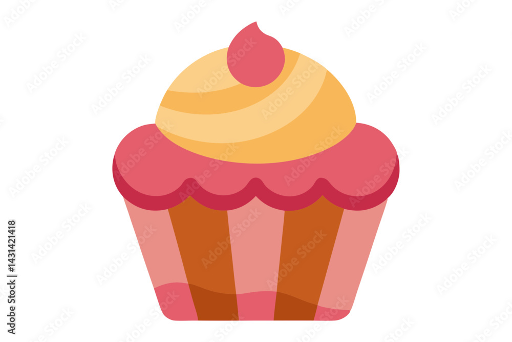 cupcake vector illustration white background cupcake vector illustration white background
