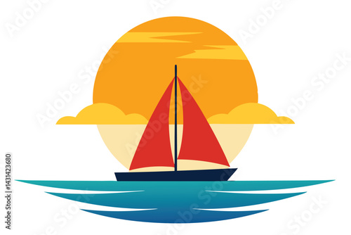 a-sailboat-sailing-toward-the-horizon--with-the-se 