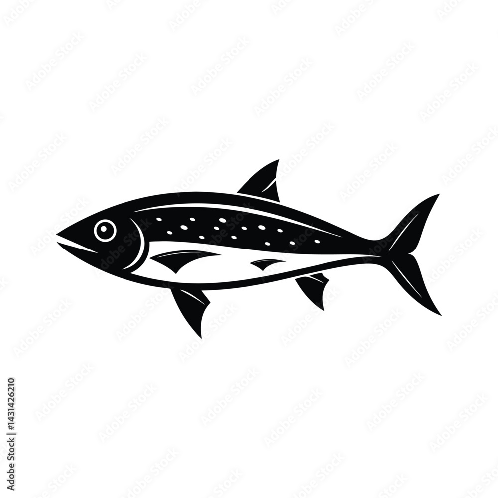 Obraz premium Mackerel Fish Vector illustration