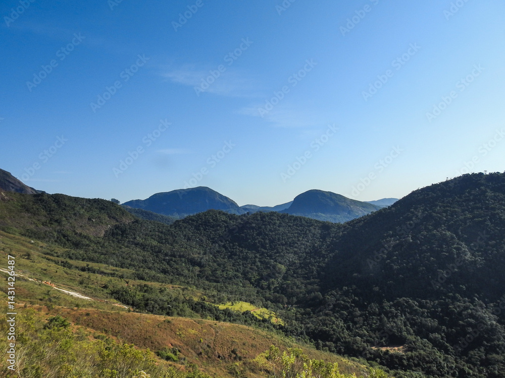 Fototapeta premium mountain landscape with blue sky