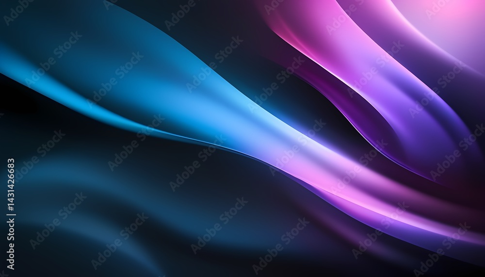 Fototapeta premium Shiny holographic background with rainbow iridescence smooth light refractions and glossy texture futuristic abstract background with smoke