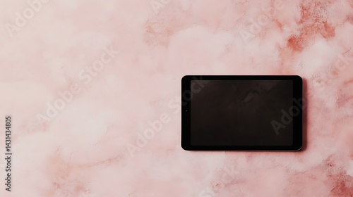 Wallpaper Mural Tablet on Pink Marble Torontodigital.ca