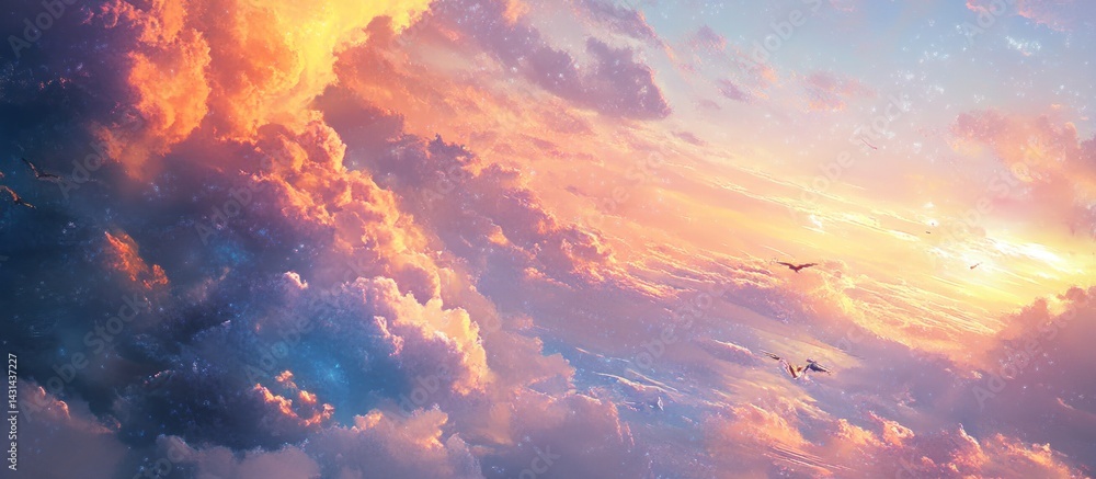 Fototapeta premium Colorful Sunset Cloudscape