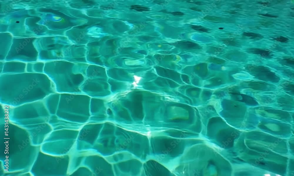 Turquoise Pool Water Ripples Turquoise Pool Water Ripples